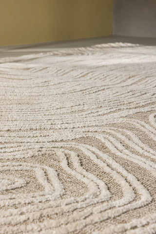 Venture Home Melle Mikropolyester - 395*295- -Rektangulär-Ivory Beige