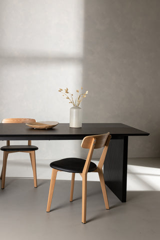 Venture Home Vail Matbord - Svart / Rökt Svart MDF