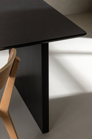Venture Home Vail Matbord - Svart / Rökt Svart MDF