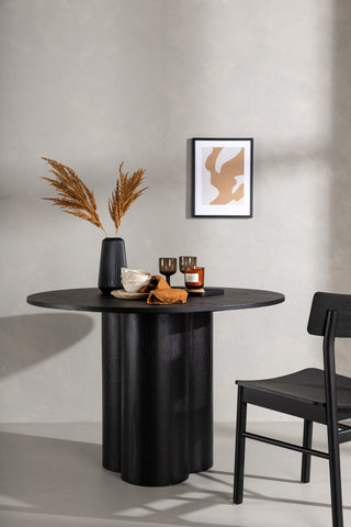 Venture Home Olivia Matbord - Svart / Svart Faner