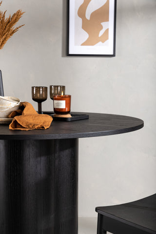 Venture Home Olivia Matbord - Svart / Svart Faner