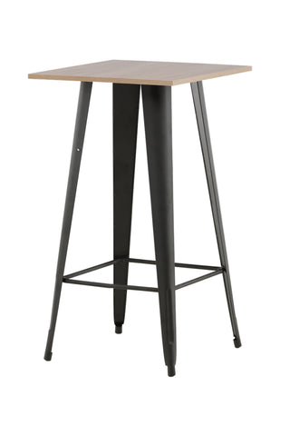 Venture Home Tempe Barbord - Svart / Natur MDF