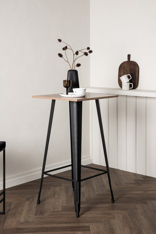 Venture Home Tempe Barbord - Svart / Natur MDF
