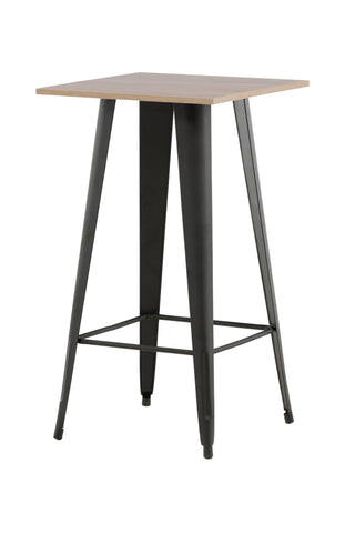 Venture Home Tempe Barbord - Svart / Natur MDF