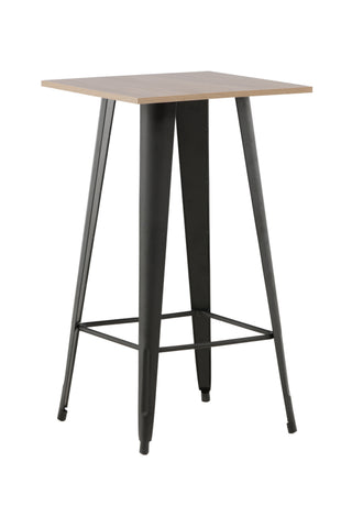 Venture Home Tempe Barbord - Svart / Natur MDF