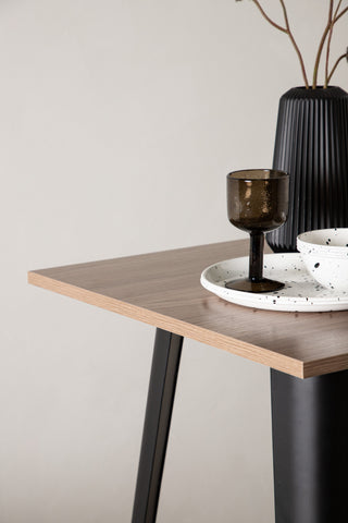 Venture Home Tempe Barbord - Svart / Natur MDF