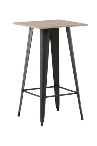 Venture Home Tempe Barbord - Svart / Natur MDF