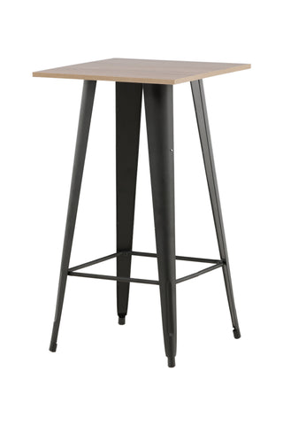 Venture Home Tempe Barbord - Svart / Natur MDF