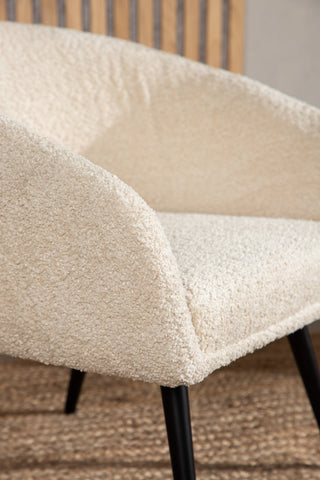 Venture Home Fluffy Barn Enkelsoffa - Svart / Vit Teddy
