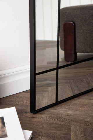 Venture Home Lake Large Mirror - Mattsvart / Klart spegelglas