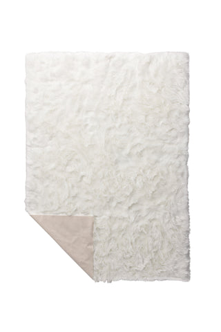 Venture Home Katy Polyester fuskpäls - 230*160- -Rektangulär-Vit