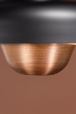 Venture Home Högbyn 30cm Pendellampa - Mattsvart / Metall, Kopparfinish