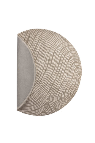 Venture Home Melle Mikropolyester - 200*200- -Rund-Ivory Beige