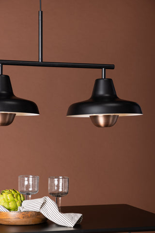 Venture Home Stöten Pendellampa - Mattsvart / Metall, Kopparfinish