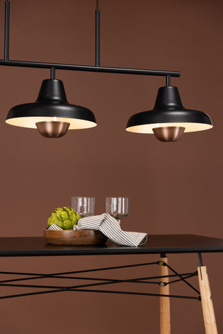 Venture Home Stöten Pendellampa - Mattsvart / Metall, Kopparfinish