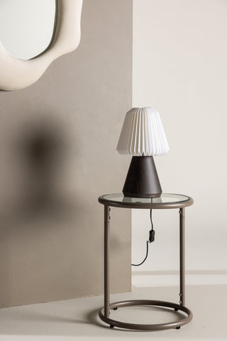 Venture Home Fjällen 20cm Bordslampa - Ekfolie / Vit