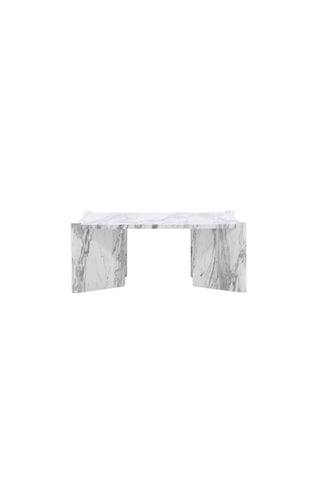 Venture Home Rogaland Soffbord - White Marblelook / MDF