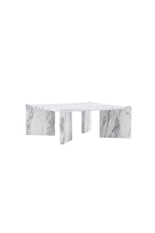 Venture Home Rogaland Soffbord - White Marblelook / MDF