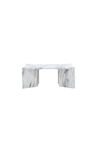 Venture Home Rogaland Soffbord - White Marblelook / MDF