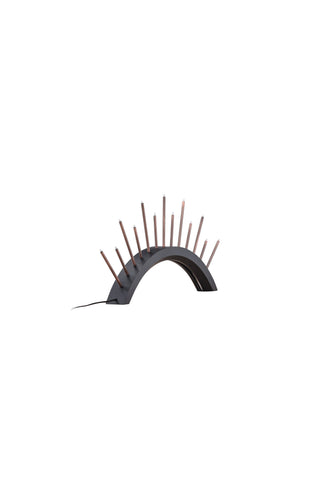 Venture Home Björnrike Ljusstake - Svart / Metall, Kopparfinish