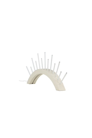 Venture Home Björnrike Ljusstake - Whitewash / MDF