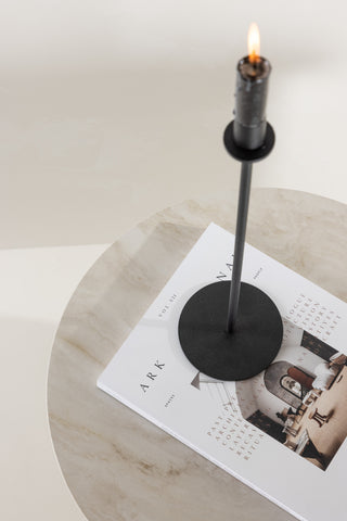 Venture Home Ålesund Sidobord φ50 - Marmorlook /