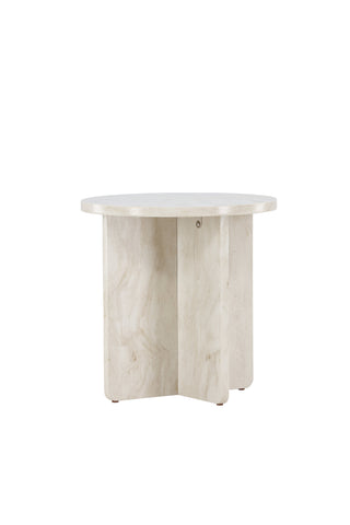 Venture Home Ålesund Sidobord φ50 - Marmorlook /