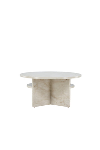 Venture Home Ålesund Soffbord 75*75 - Marmorlook /