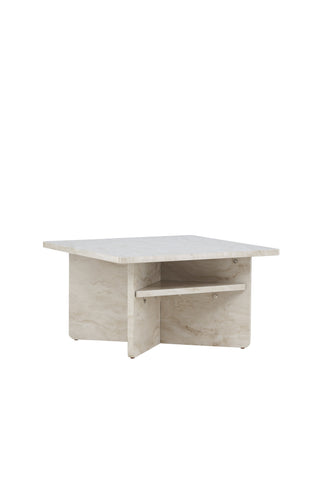 Venture Home Ålesund Soffbord 75*75 - Marmorlook /
