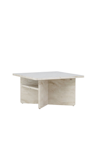 Venture Home Ålesund Soffbord 75*75 - Marmorlook /