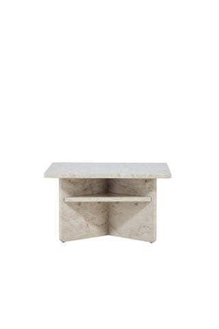 Venture Home Ålesund Soffbord 75*75 - Marmorlook /
