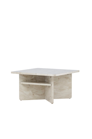 Venture Home Ålesund Soffbord 75*75 - Marmorlook /
