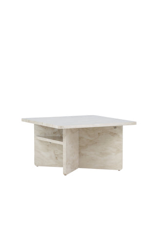 Venture Home Ålesund Soffbord 75*75 - Marmorlook /