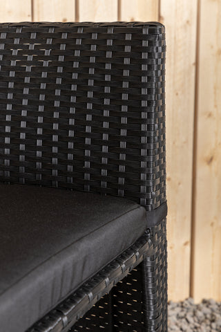Venture Home Savanna - Caféset- Svart - Wicker -