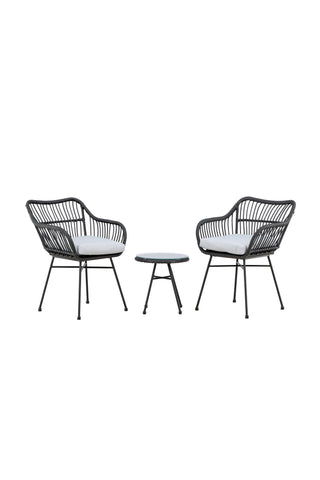 Venture Home Viga - Balkongset - Svart - Wicker -