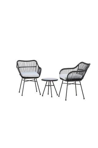 Venture Home Viga - Balkongset - Svart - Wicker -