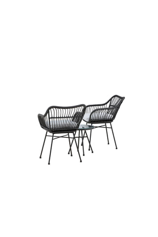 Venture Home Viga - Balkongset - Svart - Wicker -