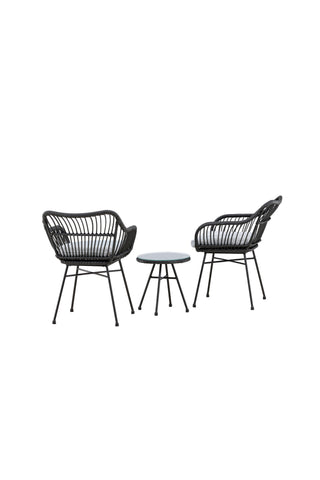 Venture Home Viga - Balkongset - Svart - Wicker -