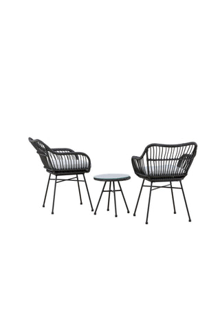 Venture Home Viga - Balkongset - Svart - Wicker -