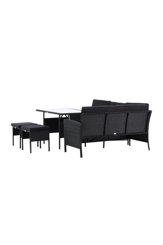 Venture Home Knock - Hörnsoffa- Svart/Svart - Wicker -