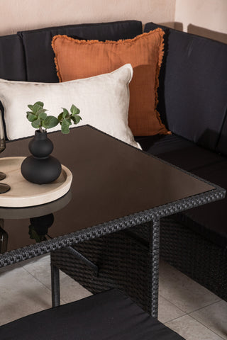 Venture Home Knock - Hörnsoffa- Svart/Svart - Wicker -