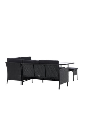 Venture Home Knock - Hörnsoffa- Svart/Svart - Wicker -