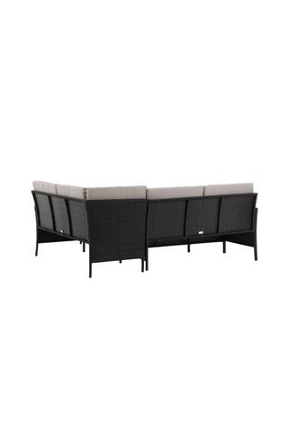 Venture Home Knock - Hörnsoffa- Svart/Grå - Wicker -