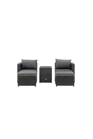 Venture Home Quad - Soffset - Svart - Wicker -