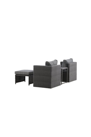 Venture Home Quad - Soffset - Svart - Wicker -