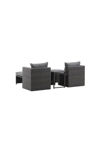 Venture Home Quad - Soffset - Svart - Wicker -