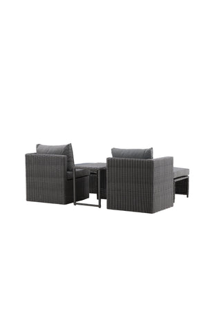 Venture Home Quad - Soffset - Svart - Wicker -