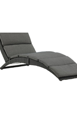 Venture Home Archie - Sun Lounge inc. Kudde- Svart - Wicker -