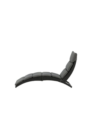 Venture Home Archie - Sun Lounge inc. Kudde- Svart - Wicker -