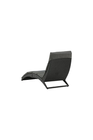Venture Home Archie - Sun Lounge inc. Kudde- Svart - Wicker -